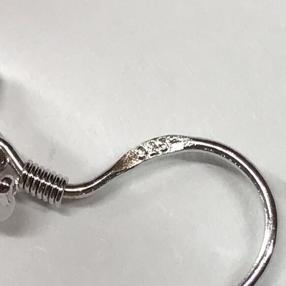 Cute 925 Sterling Silver Pink Cats Eye Apple Drop Dangle Earrings Teacher Gift - Picture 2 of 10